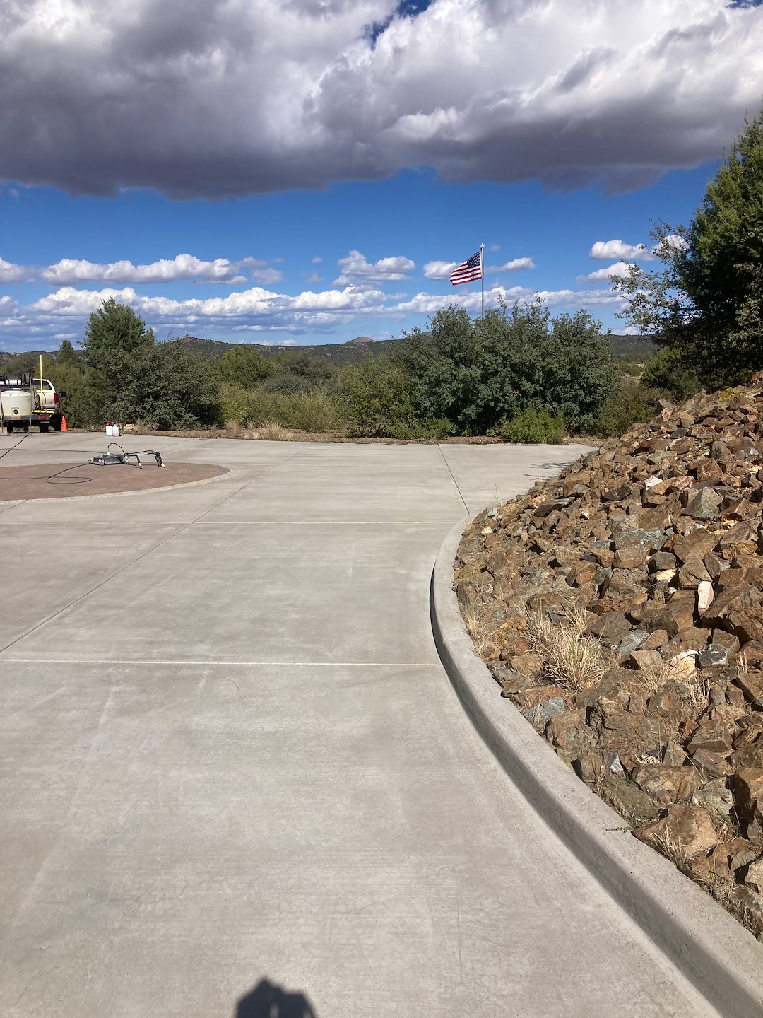 Pressure washing with complete exterior stair, removal of tire marks and debris preparing for sale in Prescott, Arizona